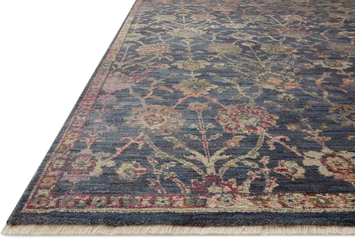Vista 5 de Loloi Giada Collection GIA-05 - Alfombra decorativa tradicional, azul marino/multicolor, 3'-7" x 5'-7