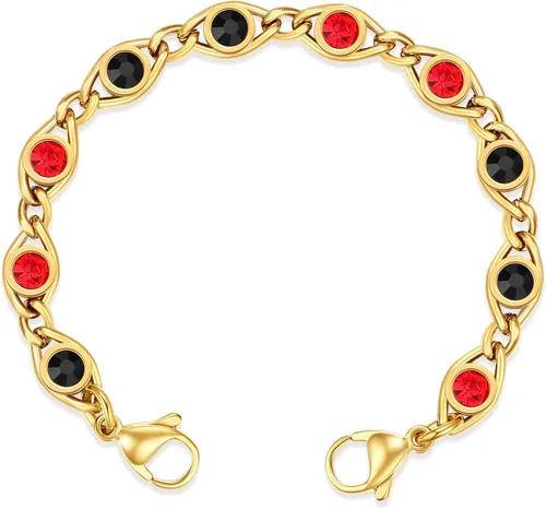 Vista 6 de Pulseras de alerta médica intercambiables mnmoom - Cadena de acero inoxidable con cierres de langosta - Solo cadena