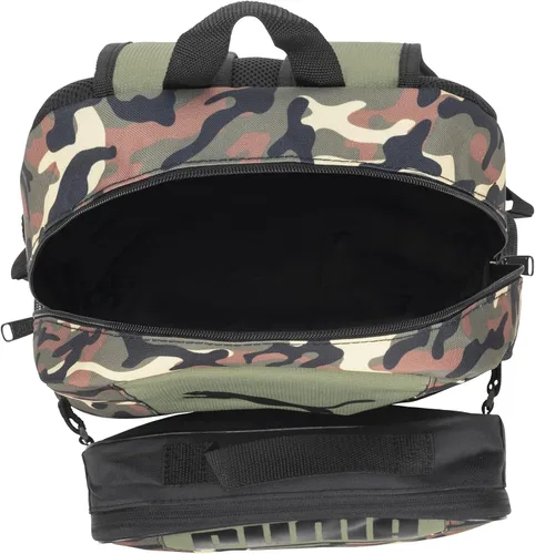 Vista 4 de Puma - Mochila y lonchera para niños, Combo de mochila para almuerzo, Verde oliva