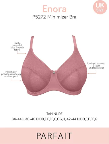 Vista 6 de PARFAIT Enora P5272 - Minimizador de cobertura completa sin forro para mujer