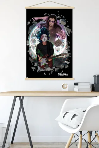 Vista 5 de Trends International Sally Face - Póster de pared con marco magnético