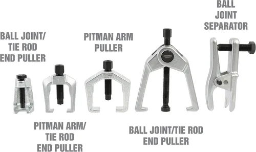 Vista 5 de OEMTOOLS 26554 Kit de servicio frontal, extractor de brazo Pitman y separador de rótulas, herramienta de extracción de barra de acoplamiento