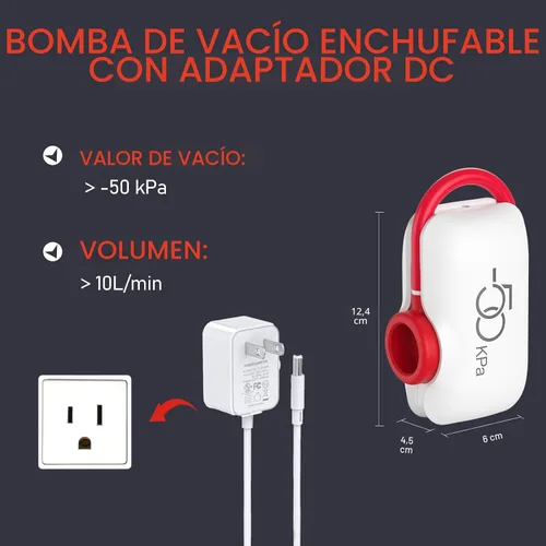 Vista 4 de VMstr Paquete de 9 bolsas de almacenamiento al vacío para viajes, bolsas de ahorro de espacio de tamaño de equipaje de mano para equipaje, ropa