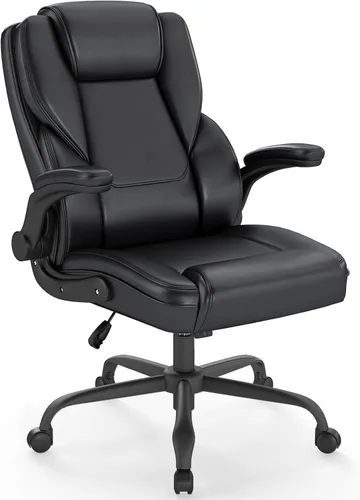Vista 10 de Silla de Oficina Ejecutiva AnyGod, Sillas de Escritorio Ergonómicas y Cómodas para Computadora con Reposabrazos Abatibles, Soporte Lumbar, Respaldo