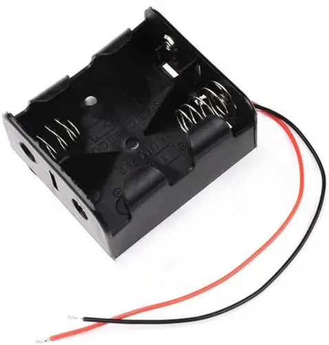 Vista 43 de 2 unidades de soporte para pilas D de 8 ranuras con respaldo doble y cables, caja para pilas de tamaño D de 8x1.5V 8D bilateral