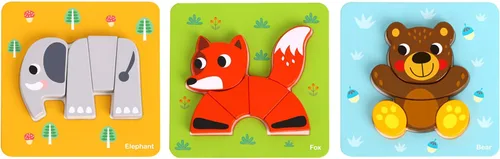 Vista 6 de Learning Curve My First Puzzle - Juego de cuatro animales para niños, multicolor