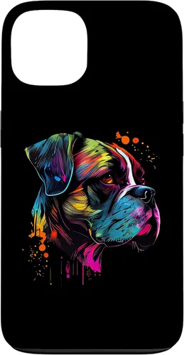 Vista 7 de Boxer Dog Lovers Pop Art Design Cute Boxer Dog Case for iPhone 16