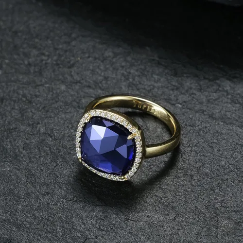 Vista 3 de Jupiter Natural Gemstone Women's Ring - 14k GoldRhodium Plated Genuine Gemstone Women Ring, 0.47"12mm Natural Birthstone Rings Jewelry Gifts for