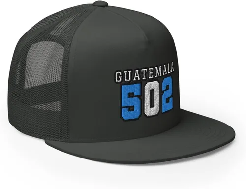 Vista 4 de 502 Guatemala Flat Bill Trucker Hat High Crown Gorra ajustable de Guatemala Gorra de Guatemala