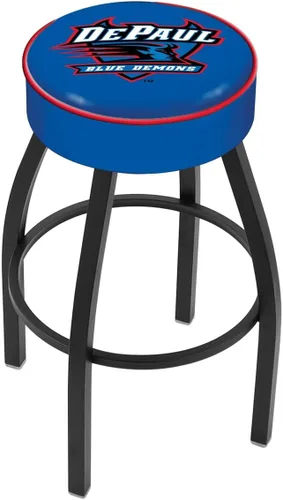 Vista 4 de The Holland Bar Stool Company L8B1-4 Georgia Tech - Taburete giratorio con base antiarrugas, color negro