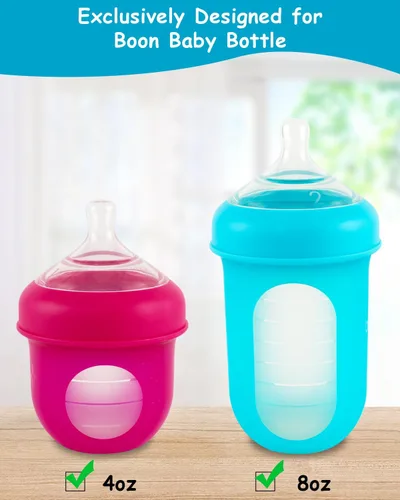 Vista 5 de Asas de biberón para biberones Boon, soporte ergonómico para botellas para recién nacido, 3