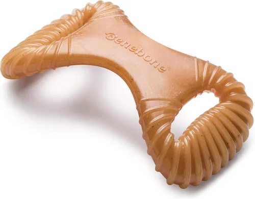 Vista 30 de Benebone Bone - Juguete masticable duradero para perros para masticadores agresivos, tocino real, fabricado en Estados Unidos, pequeño