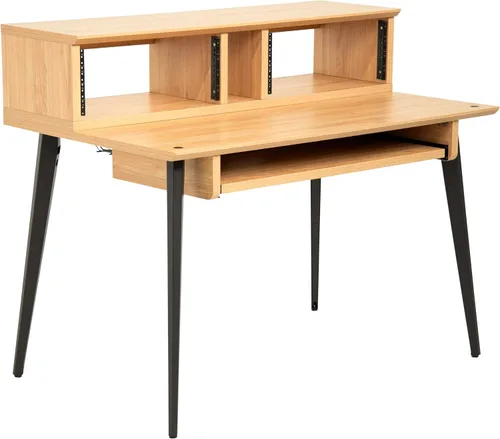 Vista 19 de Gator Frameworks Serie Elite 10U Estantería de Estudio para Escritorio con Bandeja Deslizante y Pasaje de Cables Posterior, Acabado Negro