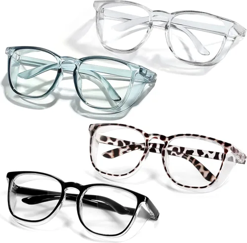 Vista 30 de Elegantes gafas de seguridad para mujeres y niñas, gafas anti-vaho, gafas protectoras, gafas transparentes