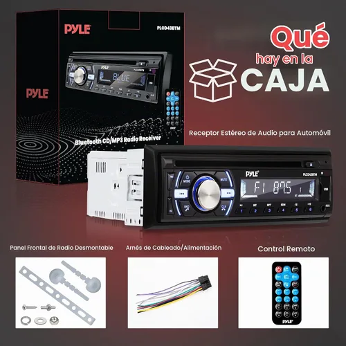 Vista 7 de Pyle Receptor estéreo marino Bluetooth para barco, unidad principal marina, receptor de altavoz estéreo único DIN - Transmisión de música