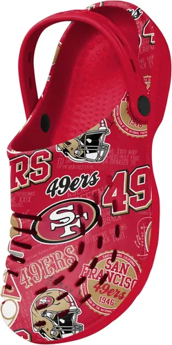 Vista 3 de FOCO Arizona Cardinals NFL Mens Historic Print Clog with Strap