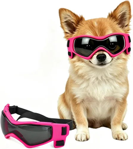 Vista 25 de Antiparras anteojos de sol para gatos o perros pequeños, Negro Negro clásico