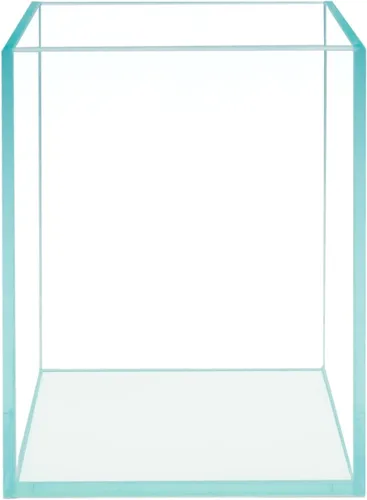Vista 4 de Nano Tall - Tanque de peces sin marco de hierro bajo en hierro, extra transparente con estilo de aire flotante, para acuarios o terrarios