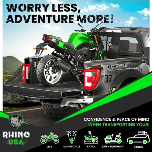 Vista 7 de Rhino USA Correas de trinquete retráctiles (paquete de 2) – 1 pulgada x 10 pies (1,209 libras de resistencia a la rotura) – Correas de amarre auto