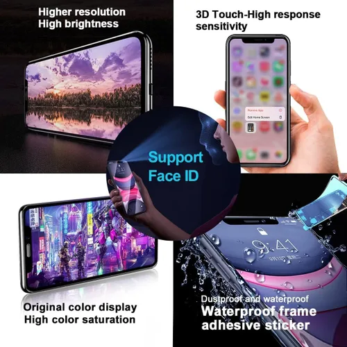 Vista 3 de EFAITHFIX para iPhone 11 Reemplazo de pantalla COF de 6.1 pulgadas, marco de pantalla LCD, ensamblaje de pantalla táctil 3D, digitalizador