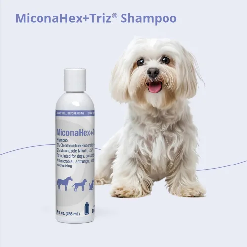 Vista 7 de Champú MiconaHex+Triz para perros, gatos y caballos, 8 oz
