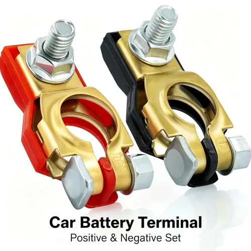 Vista 8 de Terminales de batería de latón para Nissan - Compatibles para Nissan, Maxima, Rouge, Sentra, Murano, 243407F000, 24340-7F000, 243407F001, positivo