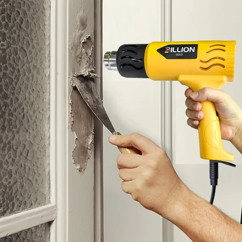 Vista 7 de Pistola de calor, pistola de aire caliente BILLION GOLD de 1800 W, 752 ℉ a 1112 ℉ con 2 ajustes de temperatura, pistola de calor para manualidades