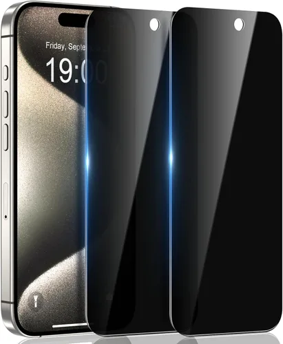 Vista 9 de WHPXJY Paquete de 2 protectores de pantalla de privacidad para iPhone 11 Pro Max y iPhone Xs Max, anti-espía, inastillable, película de vidrio