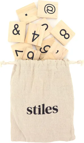 Vista 11 de Stiles 92 fichas de letras premium para tablero de fichas, solo letras, no incluye tablero de letras, alfabeto de crucigrama de madera Azul bebé