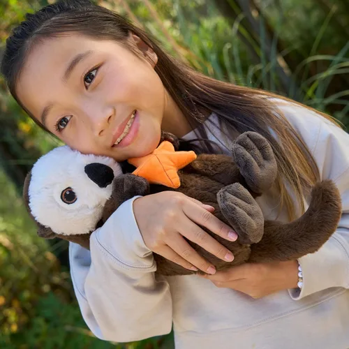 Vista 5 de The Petting Zoo - Nutria marina de peluche, juguete de felpa, regalos para niños, Animales salvajes del océano, Colección Wild Onez, Juguetes