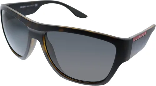 Vista 2 de Prada Linea Rossa PS 08VS 56406F Havana - Gafas de sol rectangulares de plástico, color gris