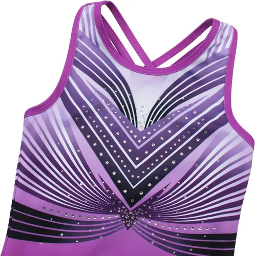 Vista 97 de MODAFANS Leotardos de gimnasia para niñas brillantes para bailar ballet, pantalones cortos con espalda cruzada