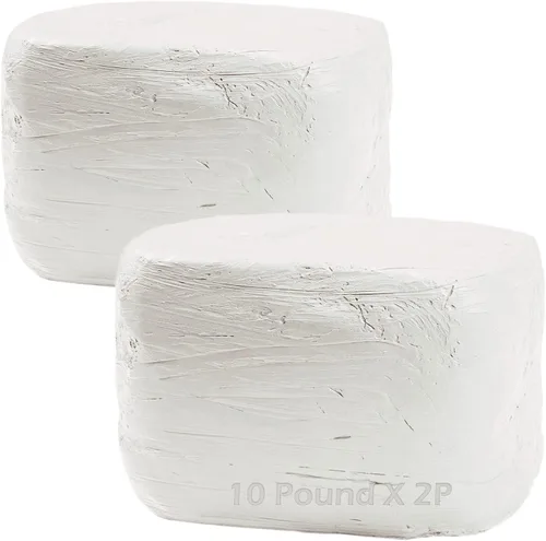 Vista 9 de ReArt Arcilla de modelado natural de secado al aire – 10 libras con 40 piezas de herramientas de escultura de cerámica, arcilla multiusos (gris)