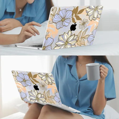 Vista 7 de Mektron Diseñada para MacBook Air 2025/2024/2023 de 15 PULGADAS M4 A3241 /M3 A3114 /M2 A2941, Carcasa de Cubierta Rígida de Plástico Impreso