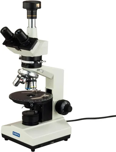 Vista 2 de OMAX M837ZPL-C100U 1500X Trinocular Polarización Cuádruple Nosepiece