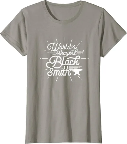 Vista 26 de Blacksmith Blacksmithing Forge Metalsmith Forging T-Shirt Asphalt Grey