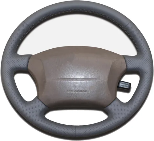Vista 16 de Funda de Volante de Cuero Genuino de Ajuste Personalizado para Lexus LX450 1996 1997 / LX470 1998-2002 / Toyota Land Cruiser 1995 1996 1997 1998