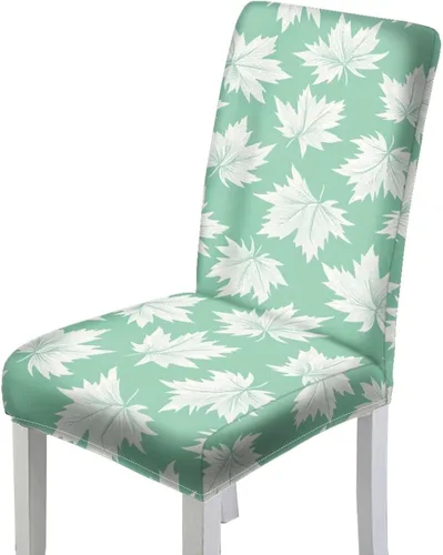 Vista 15 de HUGS IDEA Juego de 2 fundas para sillas de comedor con diseño de árbol de Navidad, jacquard, fundas protectoras para sillas Parsons de bastón