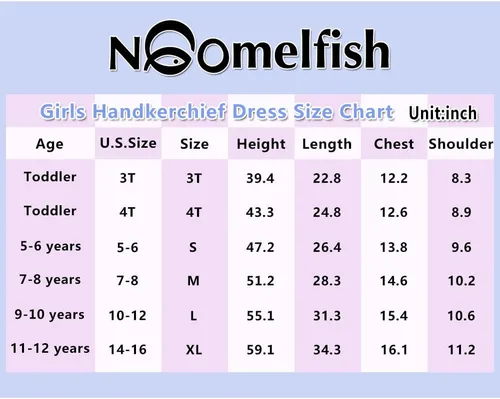 Vista 2 de Noomelfish Vestido de verano de algodón sin mangas con dobladillo de pañuelo para niñas (3-12 años)