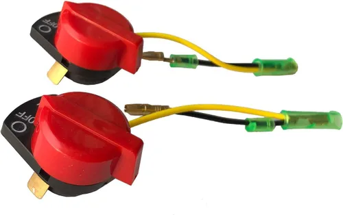 Vista 2 de Interruptor de parada del motor de encendido y apagado rojo de 3 piezas para Honda GX120 GX160 GX200 GX240 GX270 GX340 GX390 Re 36100-ZE1-015