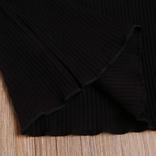 Vista 5 de Camiseta casual de manga larga con cuello alto para niñas de 1 a 8 años