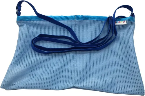 Vista 7 de Mastectomía Drenaje Drenaje Bolsa Drenaje Cirugía Recuperación Drenaje Bolsa de drenaje celosía de panal (azul)