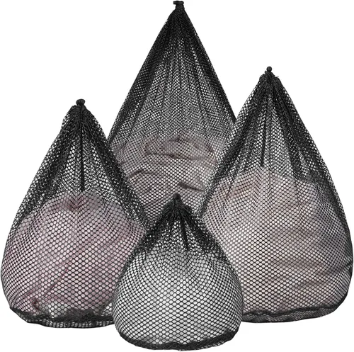 Vista 14 de 3 Piezas Bolsas de Malla para Lavandería Bolsas de Malla para Lavadora Jumbo para Ropa Delicada, Ropa de Cama, Juguetes con Cierre de Cordón