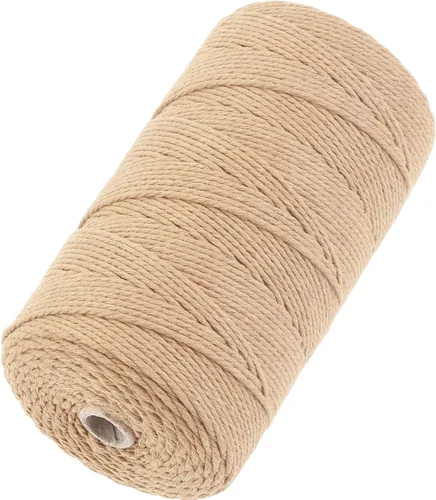 Vista 87 de Cuerda de macramé de 2 mm x 349 metros de cuerda de algodón natural para macramé, cuerda de macramé de color, cuerda de algodón suave, suministros