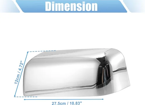 Vista 3 de X AUTOHAUX par de fundas cromadas para espejo retrovisor exterior del Ford F-150 FX4 XLT 2004-2008