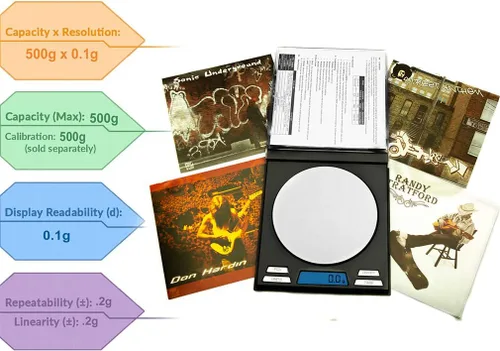 Vista 4 de AMERICAN WEIGH SCALES - Báscula digital compacta de la serie CD, color negro, 17.64 oz x 0.00 oz