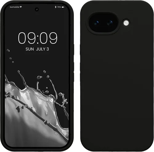 Vista 98 de kwmobile Funda Compatible con Google Pixel 6 Pro - Funda de teléfono de silicona TPU con acabado suave - Azul Arrecife