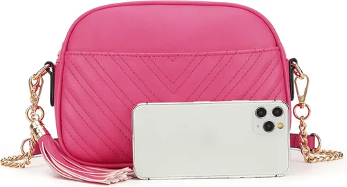 Vista 4 de lola mae Bolso bandolera acolchado, bolso de hombro de diseño moderno
