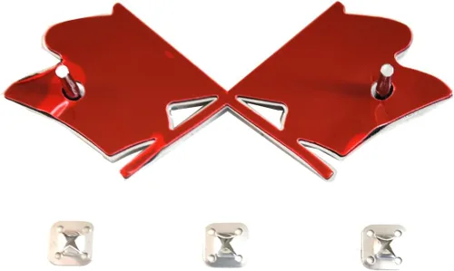 Vista 2 de 1 emblema de nariz frontal para Corvette C3 1968-1972 (cromado)
