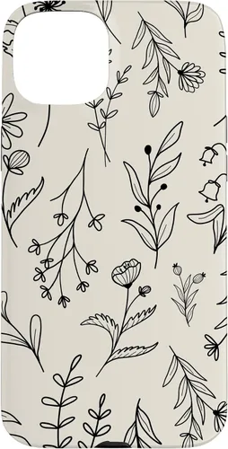 Vista 9 de Sand Beige Wildflower Floral Pattern Case for iPhone 16